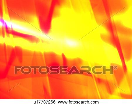 Stock Photograph - Brilliant yellow red and orange computer generated design. Fotosearch