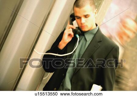 Businessman on telephone View Large Photo Image Stock Image - Businessman on telephone. Fotosearch
