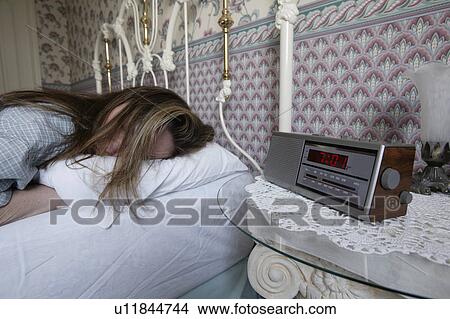 Picture - Can't get out of bed. Fotosearch
