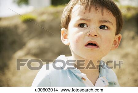 Closeup of a little boy's face View Large Photo Image Picture - Closeup of a little boy's face. Fotosearch