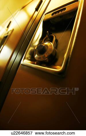 Closeup of a locker View Large Photo Image Stock Photo - Closeup of a locker. Fotosearch