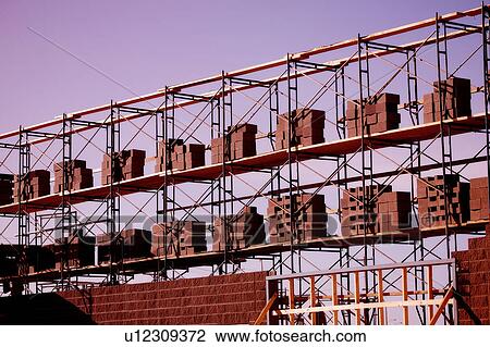 Construction of a building View Large Photo Image Stock Image - Construction of a building. Fotosearch