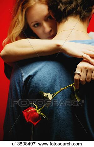 Couple embrace View Large Photo Image Stock Photo - Couple embrace. Fotosearch
