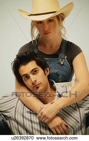 Stock Image - Couple hanging out. Fotosearch