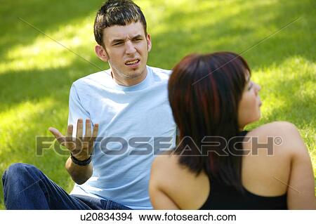 Picture - Couple has an argument. Fotosearch