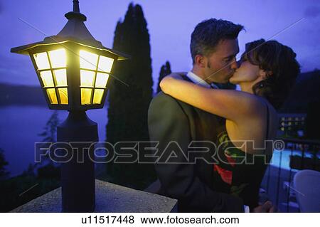 Couple kiss View Large Photo Image Stock Photo - Couple kiss. Fotosearch