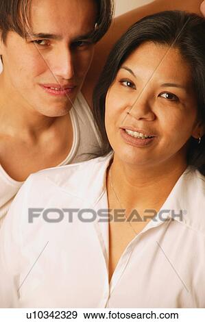 Couple smiling View Large Photo Image Stock Photo - Couple smiling. Fotosearch