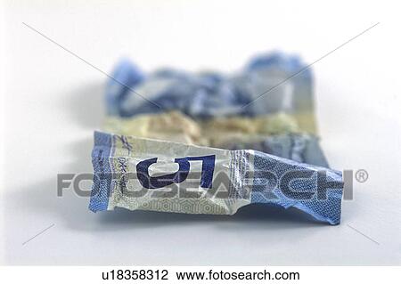 Stock Image - Crumpled five. Fotosearch