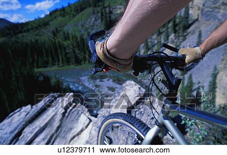Cyclist's view of steep slope View Large Photo Image Stock Image - Cyclist's view of steep slope. Fotosearch