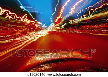 Stock Image - Driving fast. Fotosearch