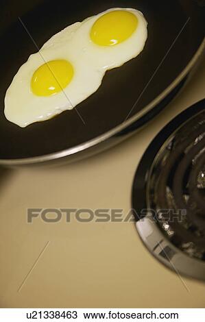 Eggs frying in pan View Large Photo Image Stock Image - Eggs frying in pan. Fotosearch
