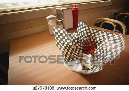 Stock Photo - Empty food basket. Fotosearch