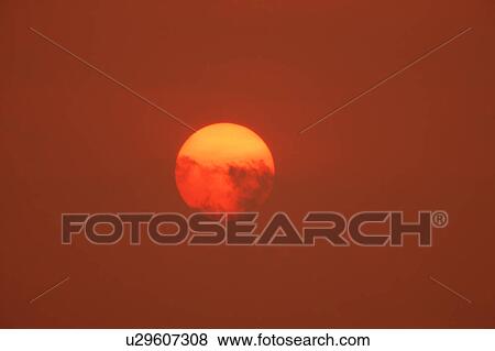 Stock Photo - Fireball in the sky. Fotosearch