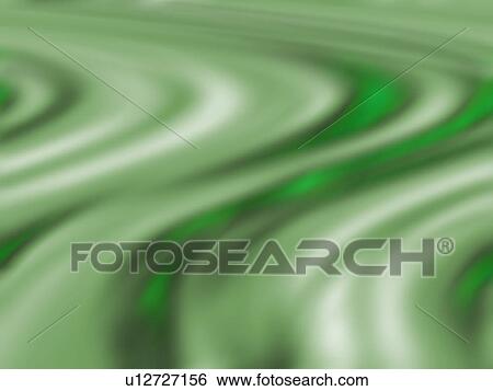 Stock Photograph - Flowing shades of green computer generated design. Fotosearch