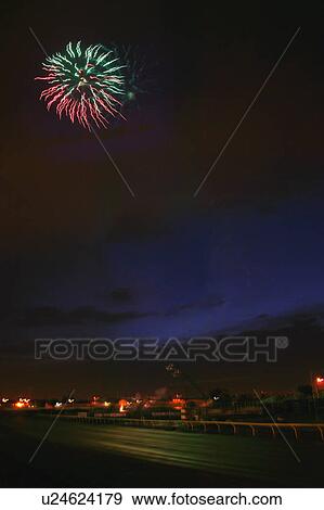 Green and red fireworks View Large Photo Image Stock Photo - Green and red fireworks. Fotosearch
