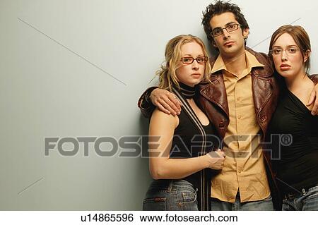 Group with trendy glasses View Large Photo Image Stock Photograph - Group with trendy glasses. Fotosearch