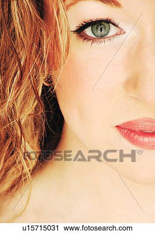 Half the face of a lady View Large Photo Image Stock Image - Half the face of a lady. Fotosearch
