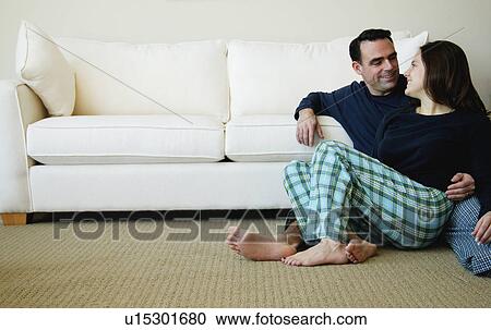 Happy relaxed couple View Large Photo Image Stock Image - Happy relaxed couple. Fotosearch