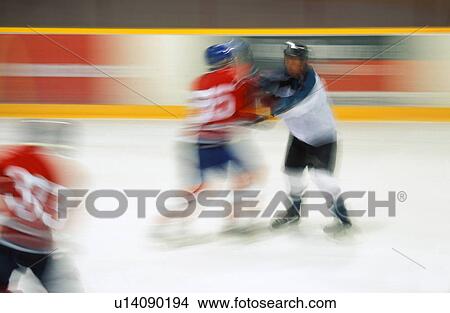 Ice hockey players View Large Photo Image Picture - Ice hockey players. Fotosearch