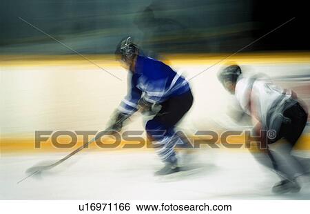 Stock Photograph - Ice hockey players. Fotosearch