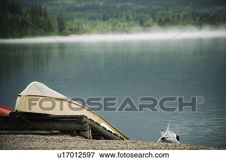 Lake and boat View Large Photo Image Stock Photo - Lake and boat. Fotosearch