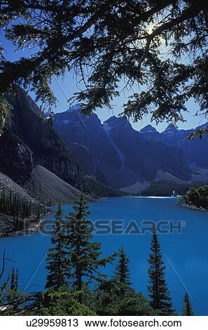Stock Image - Lake in the mountains. Fotosearch