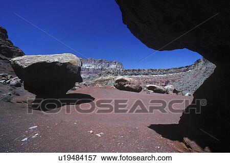 Large boulders in desert canyon View Large Photo Image Stock Photo - Large boulders in desert canyon. Fotosearch