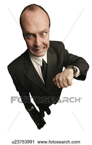 Stock Image - Late for work. Fotosearch