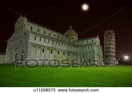 Stock Image - Leaning Tower of Pisa Tuscany Italy. Fotosearch
