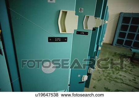 Stock Photo - Locker room. Fotosearch