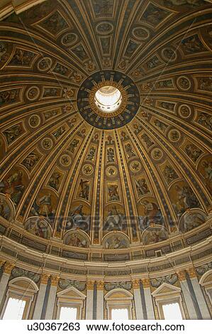 Looking Up at Dome in St. Peter's Basilica Vatican City Rome Italy View Large Photo Image Stock Image - Looking Up at Dome in St. Peter's Basilica Vatican City Rome Italy . Fotosearch