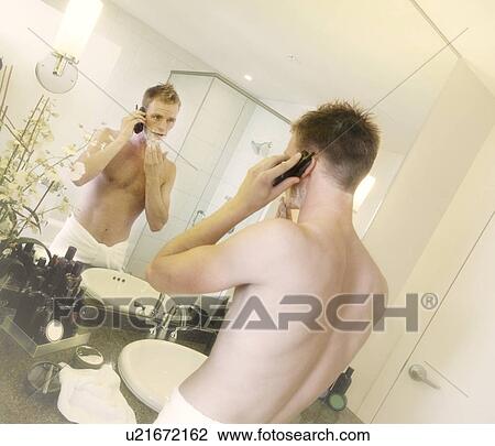 Man getting ready in the morning View Large Photo Image Stock Image - Man getting ready in the morning. Fotosearch