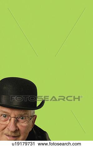 Stock Image - Man with hat. Fotosearch