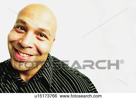 Stock Photograph - Man with wide smile. Fotosearch
