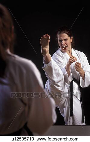 Stock Image - Martial arts competition. Fotosearch