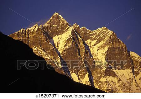 Stock Image - Mountain peaks. Fotosearch