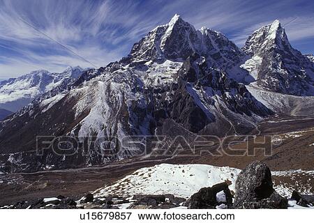 Mountain range with valley in forefront View Large Photo Image Stock Photo - Mountain range with valley in forefront. Fotosearch