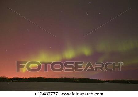 Northern lights Alberta Canada View Large Photo Image Stock Photo - Northern lights Alberta Canada. Fotosearch