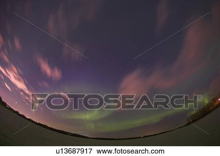 Northern lights Alberta Canada View Large Photo Image Stock Photo - Northern lights Alberta Canada. Fotosearch