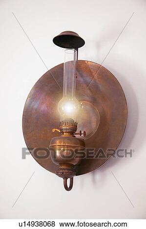 Stock Photo - Old-fashioned oil lamp. Fotosearch