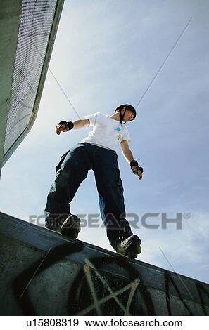 On the coping View Large Photo Image Stock Photo - On the coping. Fotosearch