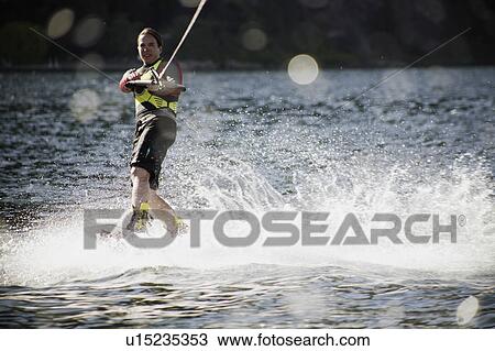 Stock Image - On the water. Fotosearch