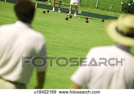 People lawn bowling View Large Photo Image Stock Photo - People lawn bowling. Fotosearch