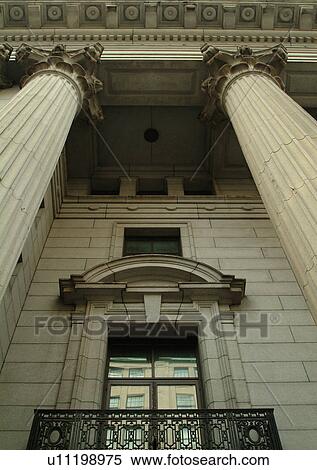 Pillars framing window of building View Large Photo Image Stock Photography - Pillars framing window of building. Fotosearch