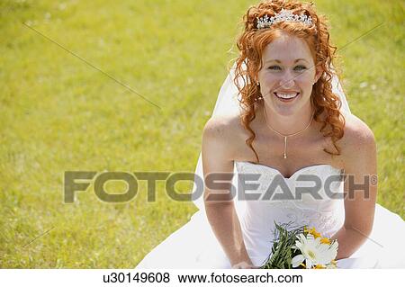 Stock Photo - Portrait of a bride. Fotosearch