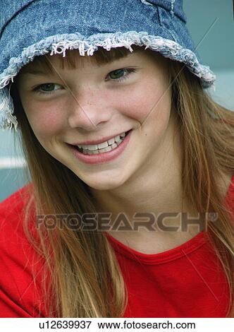 Portrait of a girl View Large Photo Image Stock Photo - Portrait of a girl. Fotosearch