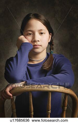 Portrait of a girl View Large Photo Image Stock Photograph - Portrait of a girl. Fotosearch