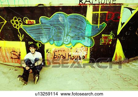 Portrait of a skater View Large Photo Image Picture - Portrait of a skater. Fotosearch