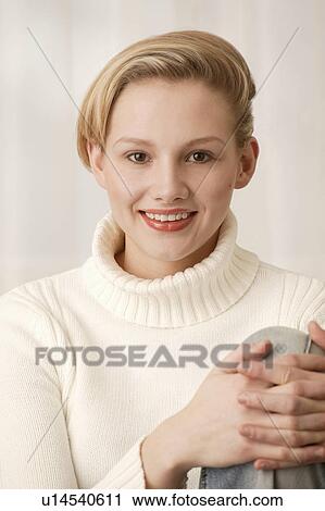 Portrait of a woman smiling View Large Photo Image Stock Image - Portrait of a woman smiling. Fotosearch