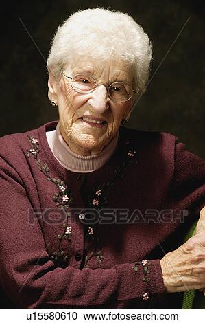Stock Image - Portrait of a woman. Fotosearch